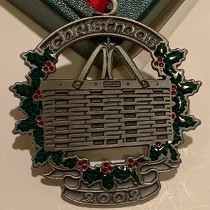 LONGABERGER BASKET CHRISTMAS ORNAMENT.